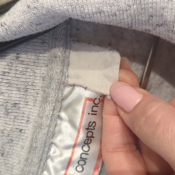 San Jose Sharks Vintage Fleece Button Polo Sweatshirt Pockets college NHL Hockey - Picture 6 of 9